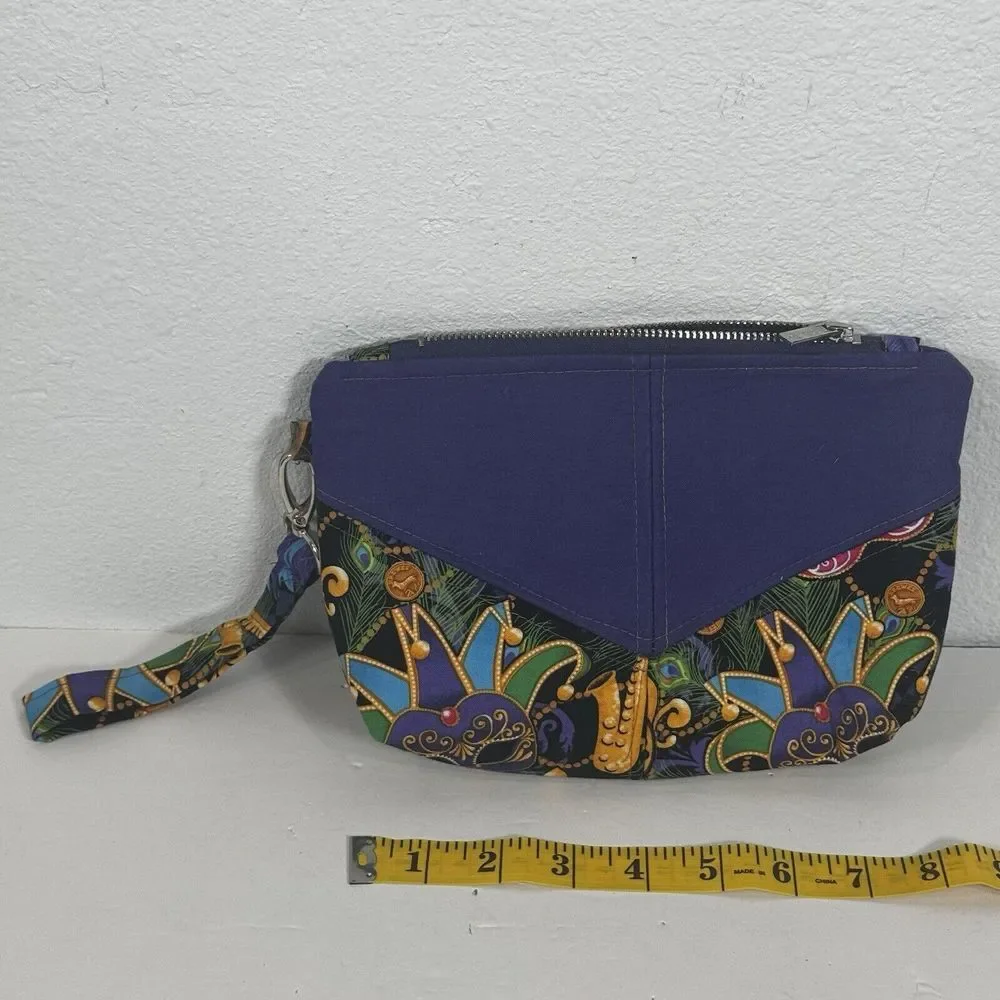 MARDI GRAS LSU Beads Designer Adult Face Mask Cotton Washable Reusable Pocket‎